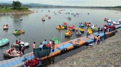 Sukhna Lake in Chandigarh near danger mark amid heavy rainfall