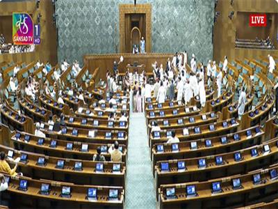 Parliament Monsoon Session: Lok Sabha adjourned till Monday amid Opposition sloganeering