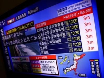 Japan records waves upto 50cm post 8.8 quake