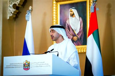 Abdullah bin Zayed welcomes UK's announcement of its intention to recognise State of Palestine