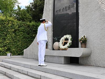 Japan: Navy chief Admiral Dinesh K Tripathi pays tributes at Memorial Cenotaph