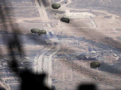 Israel airdrops 161 food aid packages in Gaza with support from nine countries