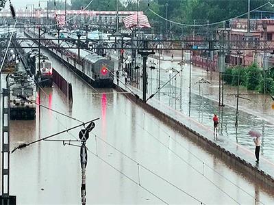 Rajasthan: Severe waterlogging in Sawai Madhopur after heavy rain