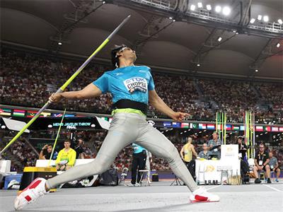 Neeraj Chopra in action at Zurich Diamond League final ahead of World Championships