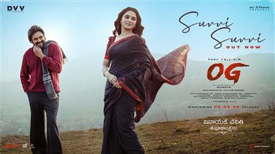 Pawan Kalyan, Priyanka Mohan chemistry wins hearts in 'OG' new track 'Suvvi Suvvi'