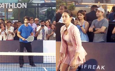 Shahid Kapoor and Mira Rajput show off their sporty side in fun pickleball faceoff