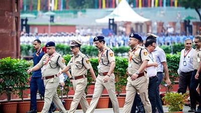Delhi Police deploy heavy security in Usmanpur after communal tension over flag desecration