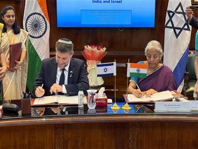 Israel, India sign Bilateral Investment Agreement to boost economic ties