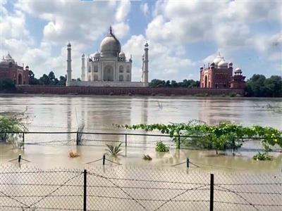 Water level of Yamuna near Taj Mahal increases after heavy rainfall
