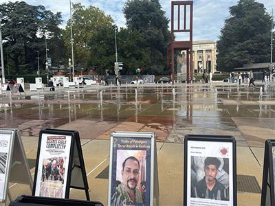 Silent genocide of religious minorities in South Asia highlighted at Geneva Protest Exhibition