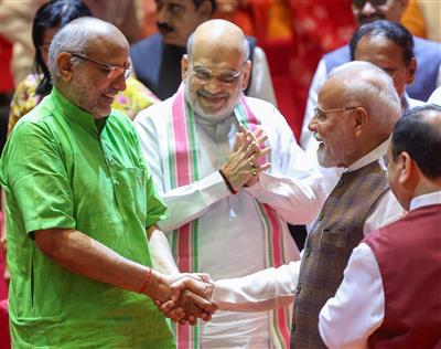 President, PM and Union Ministers extend wishes to new Vice President Radhakrishnan