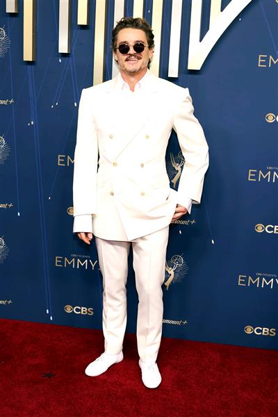 EMMYS 2025: Pedro Pascal looks dapper in all-white suit