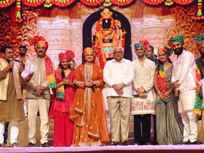Gujarat CM Bhupendra Patel witnesses mega musical multimedia show 'Namotsav' showcasing life of PM Modi