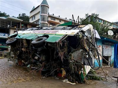 Himachal monsoon toll rises to 448; 261 rain-related, 187 road accident deaths: SDMA