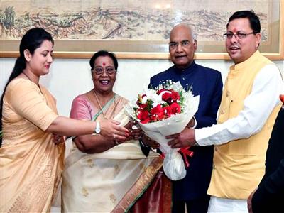 Uttarakhand CM Dhami wishes former President Ram Nath Kovind on his birthday