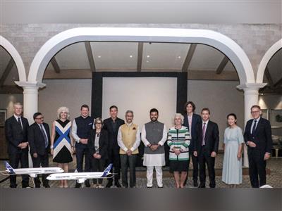 EAM Jaishankar, Aviation Minister Kinjarapu join Airbus-IndiGo reception in Delhi