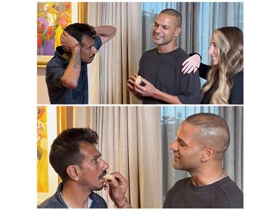 Shikhar Dhawan and Yuzvendra Chahal's hilarious reel brings joy to fans