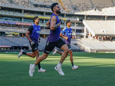 Team India practices ahead of 1st ODI in Perth against Australia; Kohli middles a few in the nets