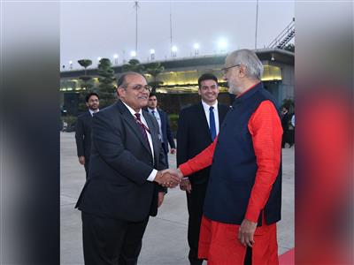 Vice President CP Radhakrishnan leaves for Seychelles to attend swearing-in ceremony of President-elect Patrick Herminie