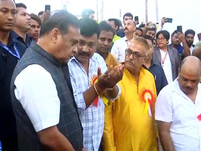 Assam CM Himanta Biswa Sarma attends Chhath Puja event in Guwahati