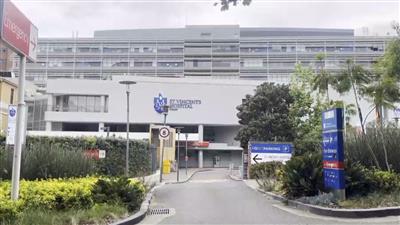 Shreyas Iyer undergoing treatment at St Vincent's Hospital for spleen injury