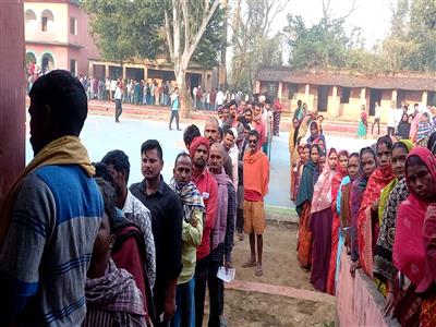 Bihar records robust voter participation as voter turnout of 31.38% recorded till 11 am in second phase of assembly polls