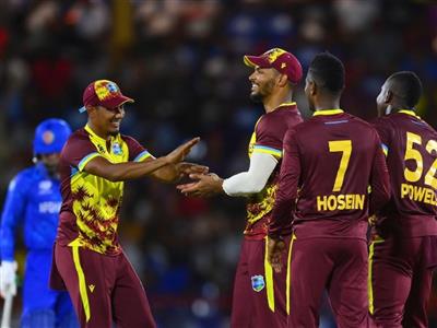 West Indies and Afghanistan to play three-match T20I series in UAE