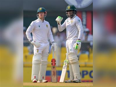 2nd Test: Muthusamy hits unbeaten 56 as South Africa reach 316/6 at tea