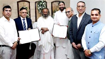 MoU Signed Between Art of Living (Vyakti Vikas Kendra India), Bengaluru and the Trainers’ Training Institute (Department of Animal Husbandry & Dairying, Haryana), Hisar