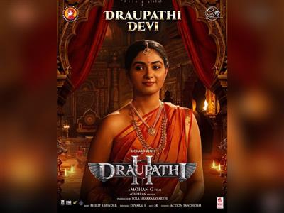 Rakshana Induchoodan's look as Draupathi Devi from Mohan G Kshatriyan's 'Draupathi 2' released