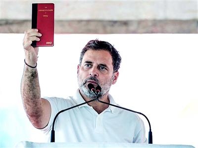 'Not just a book, but sacred promise of equality, justice': Rahul Gandhi on Constitution Day