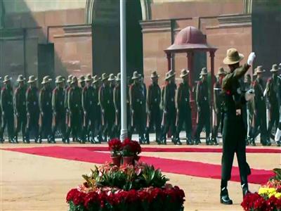 Red carpet rolled out for Russian President Vladimir Putin's ceremonial welcome at Rashtrapati Bhavan