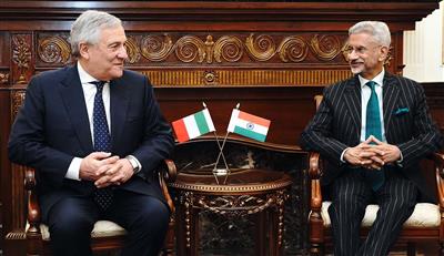 Jaishankar reviews strategic ties with Italy; highlights defence, tech & innovation