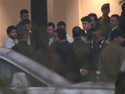 Lionel Messi departs from Jamnagar airport after visiting Vantara