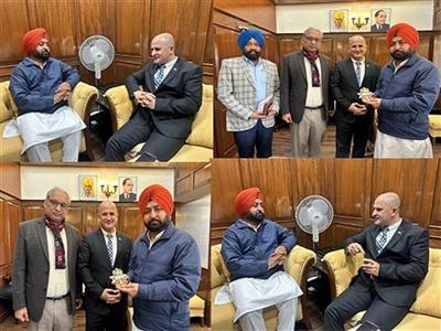 Punjab housing & Urban development minister holds meeting with Israeli Diplomat