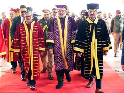 Vice-President CP Radhakrishnan attends LPU's 12th Convocation, urges students to give back to society