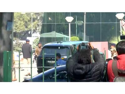 TVK leader Vijay arrives at CBI headquarters in connection with Karur stampede probe