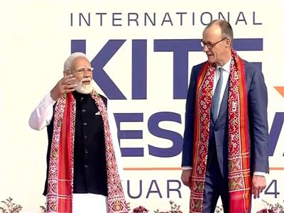 PM Modi, German Chancellor Merz inaugurate International Kite Festival 2026 at Sabarmati Riverfront
