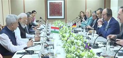 PM Modi holds delegation-level talks with German Chancellor Merz in Gandhinagar