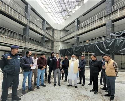 Anil Vij Inspects Atal Mall & Bank Square, Night Food Street and Fire Brigade Building