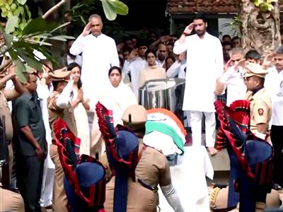 Full state honours accorded to late Ajit Pawar ahead of funeral in Baramati