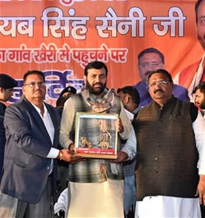 CM Saini announces ₹21 lakh for development works in Khairi village