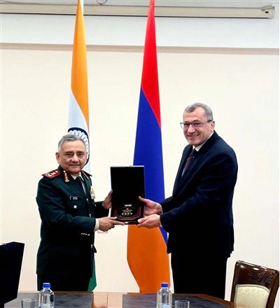 CDS Gen Chauhan meets Armenian Deputy Defence Minister to boost strategic ties