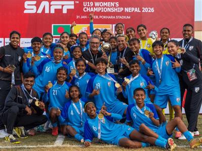 India U17 blank Bangladesh U19 to win SAFF U19 Women's title