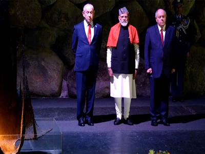 PM Modi pays his respects at Yad Vashem-Israel's Holocaust Memorial