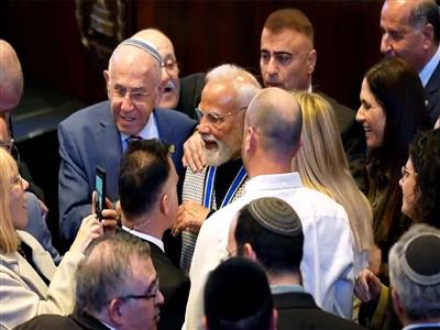 From standing ovation to Knesset Medal: first day of PM Modi's Israel visit underscores strategic bond