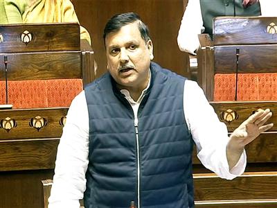 AAP MP Sanjay Singh moves adjounrment motion in Rajya Sabha to discuss 