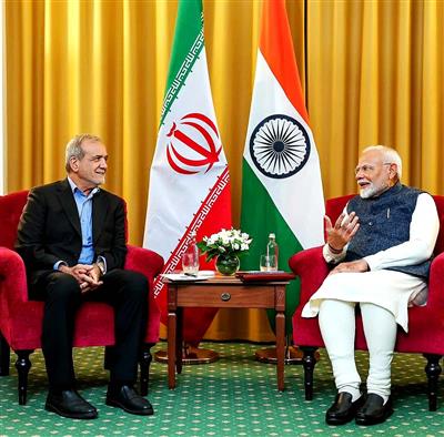 Iranian President calls for constructive role of BRICS to halt West Asia conflict during talks with PM Modi