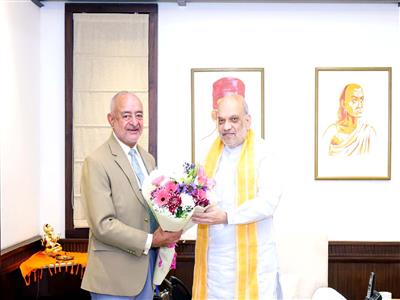 Delhi: Union Home Minister Amit Shah meets Andaman and Nicobar Islands LG