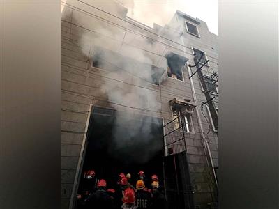 Delhi: Fire breaks out at factory in Bawana Industrial area